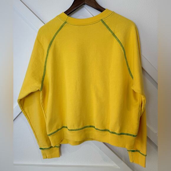 NWOT Made Some Souvenirs Sagrada Familia Sweatshirt Yellow Size XS - Picture 4 of 10